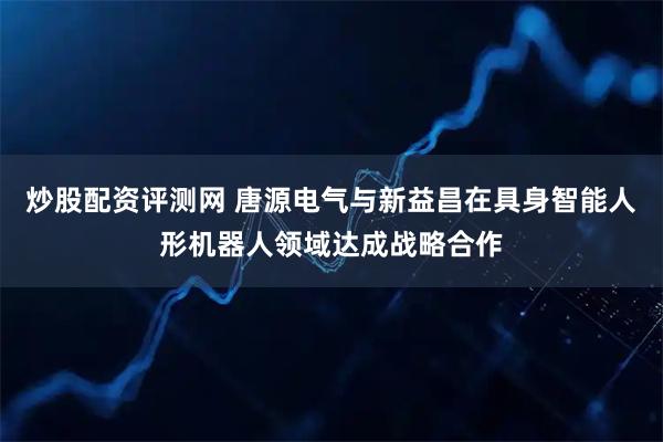 炒股配资评测网 唐源电气与新益昌在具身智能人形机器人领域达成战略合作